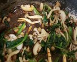 ほうれん草とキノコのペペロンチーノ風作り方6写真