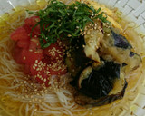 夏にさっぱり！トマトと揚げ茄子の素麺☆作り方7写真