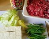 【低糖質】木綿豆腐どっさりすき焼き風♪作り方1写真