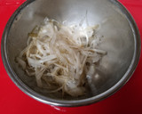麺つゆで頂く豚と野菜のしんじょう揚げ作り方1写真
