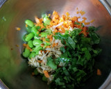 麺つゆで頂く豚と野菜のしんじょう揚げ作り方3写真