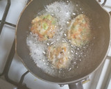 麺つゆで頂く豚と野菜のしんじょう揚げ作り方7写真