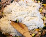 フライパンで簡単！絶品チキンリゾット♡作り方4写真