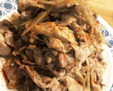豚肉とごぼうのマヨネーズ炒め作り方5写真