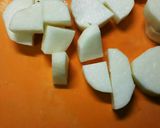 長芋と豚肉とししとうの炒め煮作り方1写真