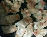 長芋と豚肉とししとうの炒め煮作り方2写真