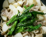 長芋と豚肉とししとうの炒め煮作り方6写真