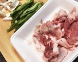 簡単！お弁当、節約に◎豚こまピーマン炒め作り方1写真