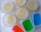 【季節】水ようかん＊あじさいの錦玉羹のせ作り方6写真