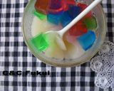【季節】水ようかん＊あじさいの錦玉羹のせ作り方14写真