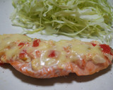 鮭のマヨチーズ焼き♪トマトでさっぱり♪作り方7写真