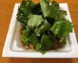 お手軽パクチー☆納豆と。作り方2写真