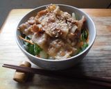 生姜焼肉丼♪作り方4写真