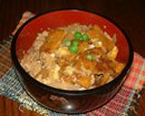 駄菓子でごはん！ソースかつ丼♪作り方6写真
