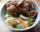 生姜焼肉丼♪作り方7写真