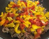 なすとパプリカの肉味噌炒め作り方5写真