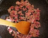甘辛肉の温玉とろ～り丼作り方3写真
