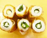 父の日★大葉巻きチーズin太ちくわ焼き作り方5写真