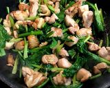 おかか香る鶏肉とほうれん草炒め作り方4写真
