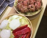 お家で中華♪「ふわふわ肉団子と蒸し野菜」作り方2写真