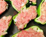 ピーマンの肉詰め☆とろけるチーズをのせて作り方2写真