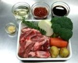 みりん漬スペアリブと旬野菜のオーブン焼き作り方1写真