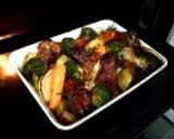 みりん漬スペアリブと旬野菜のオーブン焼き作り方4写真