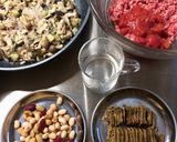 レンジでなすときのこのキーマカレー♪作り方1写真