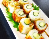 父の日に♪大葉巻きチーズinちくわ串作り方15写真