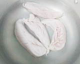 しっとりささみとアスパラのごま和え☆作り方1写真