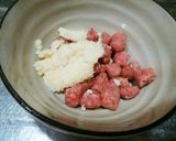 犬ご飯　野菜のミンチ巻き作り方3写真