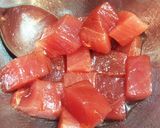 *マグロのトマト納豆和え*作り方1写真