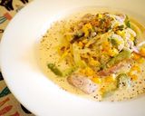 豆乳で クリームスープスパ作り方8写真