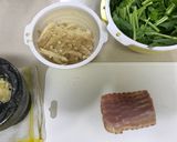 ほうれん草ときのこの和風パスタ作り方1写真