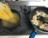 ほうれん草ときのこの和風パスタ作り方3写真