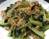 小松菜と豚肉のポン酢炒め作り方6写真