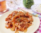 ☆話題入り☆豚小間肉でポークケチャップ♡作り方8写真