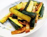 簡単☆ズッキーニのケチャップチーズ炒め♪作り方9写真