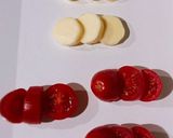 ミニトマトdeしましまカプレーゼ風♡*。作り方2写真