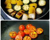 夏野菜で♪イタリアン焼きマリネのパスタ作り方3写真