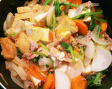めんつゆで！豚肉とかぶと厚揚げの卵炒め作り方13写真