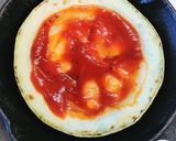 スキレットで！丸ズッキーニのマルゲリータ作り方5写真
