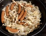 ソーセージときのこ、玉ねぎのチーズ焼き作り方5写真