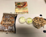 ソーセージときのこ、玉ねぎのチーズ焼き作り方1写真