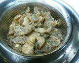 凍らせた玉コンニャクで焼き肉のミノ風炒め作り方3写真
