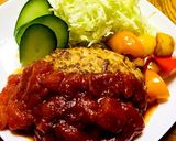 トマトまみれポークでも美味しいハンバーグ作り方7写真