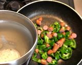 ビールが進む…プリプリピーマンwith卵作り方1写真