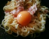 糖質0麺で簡単こってりカルボナーラ☆作り方4写真