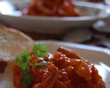 『烏賊とセロリのトマト煮冷菜』作り方5写真