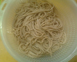 簡単昼食 おろし納豆茗荷そば そうめん作り方5写真
